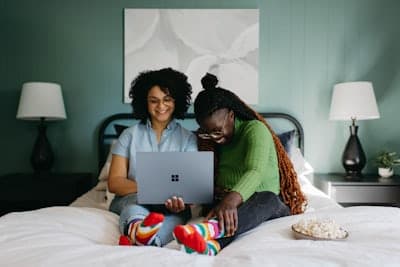 Person using laptop